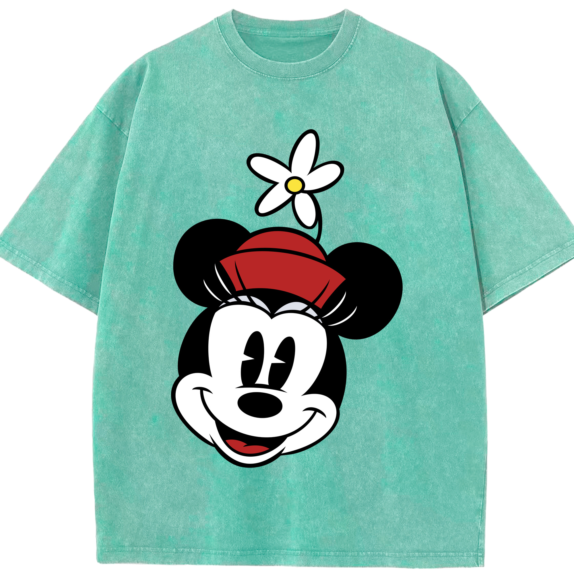 （画像用） ミッキーマウス Mickey Mouse 綿100% ヴィンテージ風 半袖Tシャツ（フロントプリント）